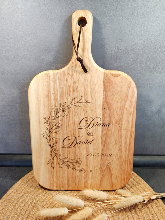 personalisiertes Hochzeitsbrett. Ideal als Geschenk