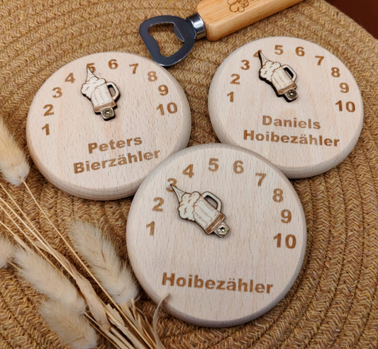 Personalisierter Bierdeckel, Bierzähler