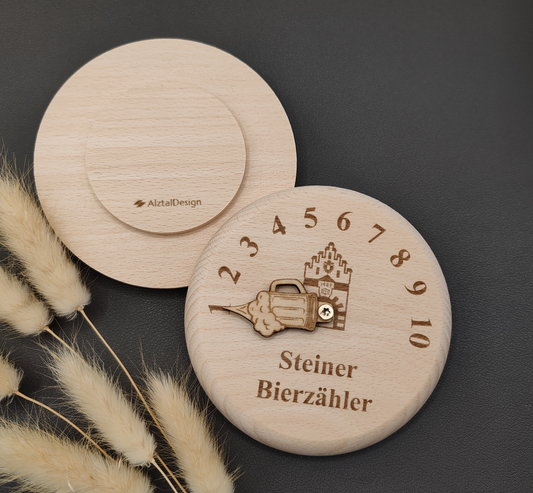 Schlossbrauerei Stein Bierzähler, Bierdeckel