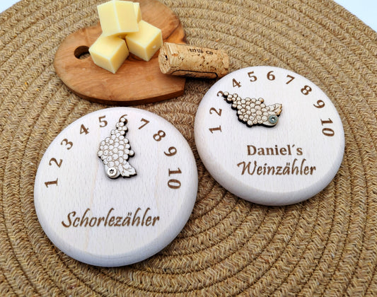 Personalisierter Weinzähler, Schorlezähler