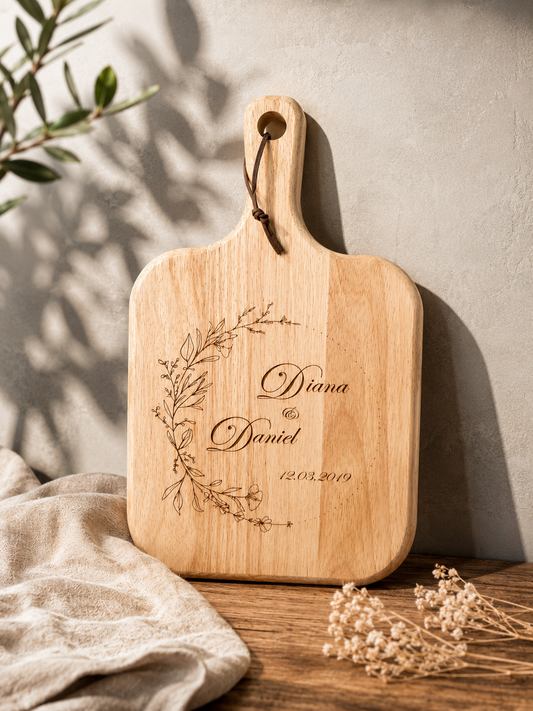 personalisiertes Hochzeitsbrett. Ideal als Geschenk